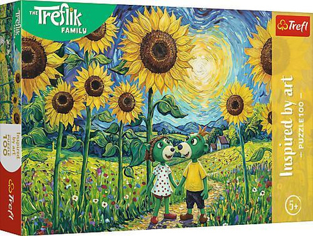 Puzzle 100 Spacer wśród słoneczników Inspired By Art Rodzina Treflików 