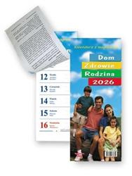 Kalendarz 2026 Dom zdrowie rodzina z magnesem
