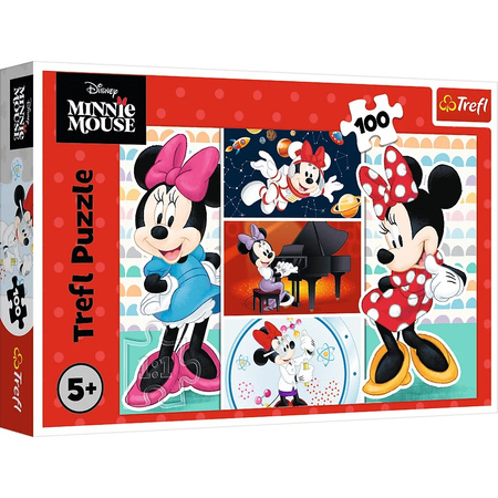 Puzzle 100 Zabawna Minnie