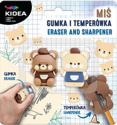 Miś gumka i temperówka KIDEA