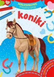 Maluszkowe malowanie. Koniki. Kolorowanka