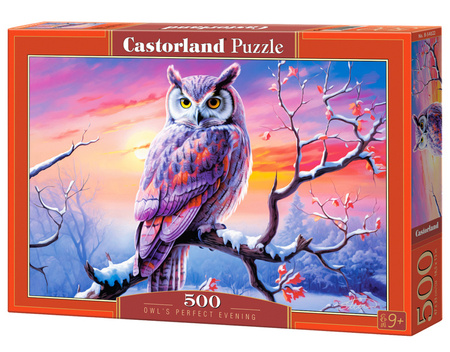 Puzzle 500 Owl's Perfect Evening / Perfekcyjny wieczór sowy