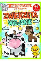Kolorowanka ze wzorem Zwierzęta wiejskie