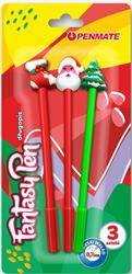 Długopis świąteczny 3 szt/blister