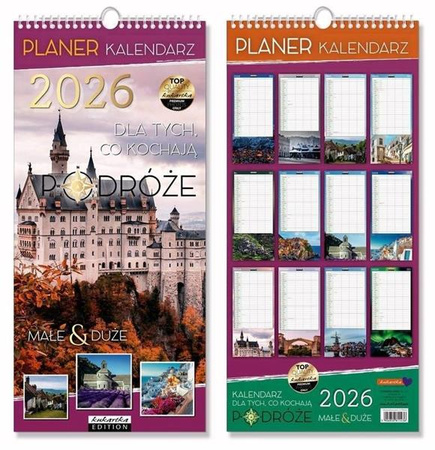 Kalendarz Planer PODRÓŻE 2026