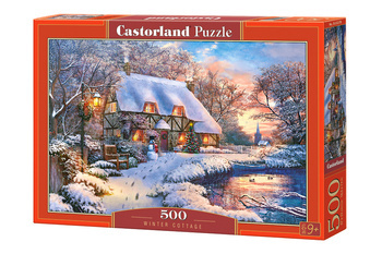 Puzzle 500 Winter Cottage / Domek zimą
