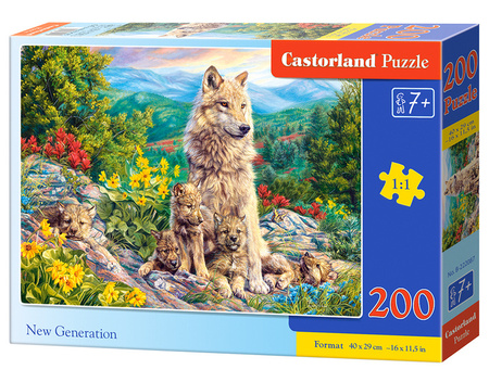 Puzzle 200 New Generation / Nowa generacja Wilki