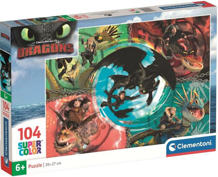 Puzzle 104 elem Dragon trainer 2025 25035