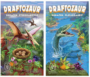 Gra Draftozaur 2 dodatki: Pterodaktyle,Plezjozaury