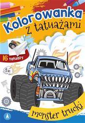 Kolorowanka z tatuażami. Monster trucki