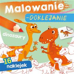 Malowanie-doklejanie. Dinozaury