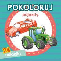 Pokoloruj pojazdy. Kolorowanka