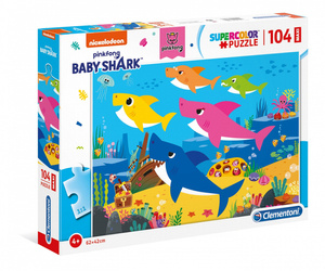 Puzzle 104 Maxi Super Kolor Baby Shark