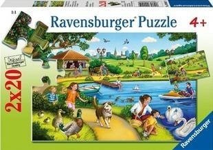 Puzzle 2X20 Zabawa w parku   RAVENSBURGER