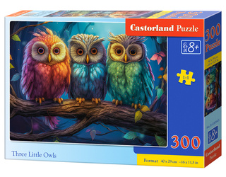 Puzzle 300 Three Little Owls / Trzy małe Sowy