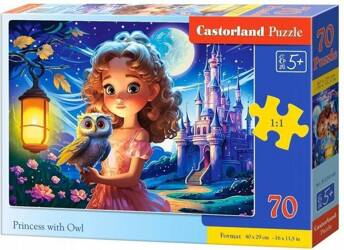 Puzzle 70 Princess with Owl / Księżniczka z sową