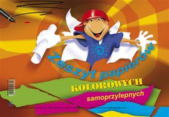 Zeszyt  papierów samoprzylepnych kolorowych A4