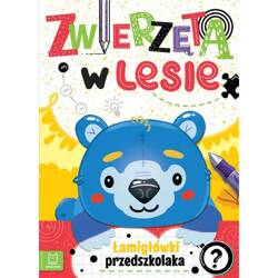 Zwierzęta w lesie. Łamigłówki przedszkolaka