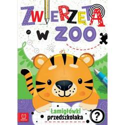 Zwierzęta w zoo. Łamigłówki przedszkolaka