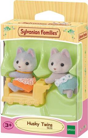 Bliźniaki piesków Husky. Sylvanian Families