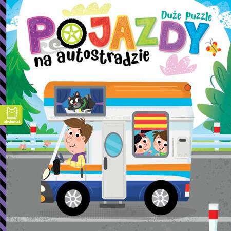 Duże puzzle. Pojazdy na autostradzie