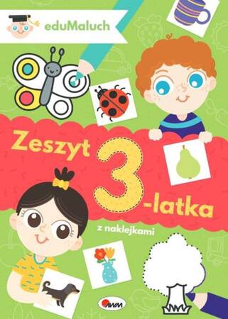 EduMALUCH Zeszyt 3-latka z naklejkami