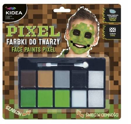 Farbki do twarzy zestaw Pixel