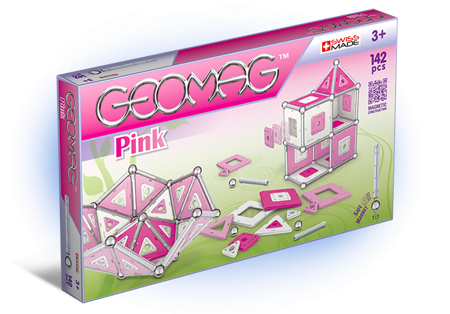 Geomag Pink klocki magnetyczne 142 elementy
