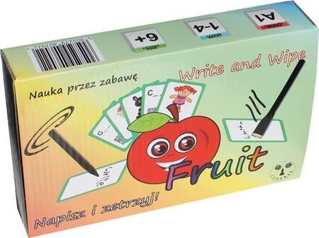 Karty. Fruit Napisz i zetrzyj