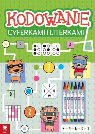 Kodowanie cyferkami + kredki świecowe