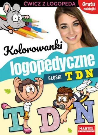 Kolorowanki logopedyczne. Głoski T D N