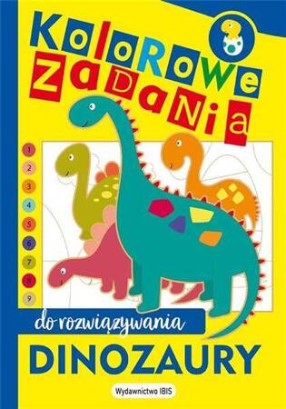 Kolorowe zadania do rozwiązywania. Dinozaury