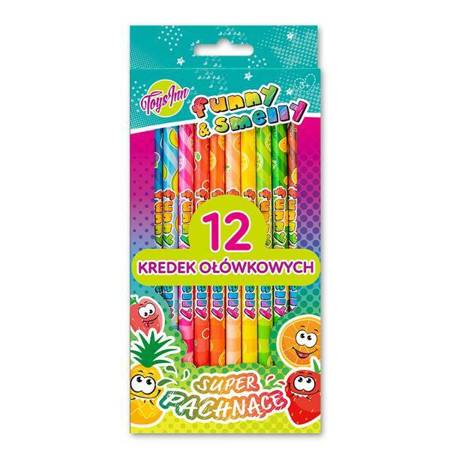 Kredki ołówkowe zapachowe FunnySmelly 12 kolorów