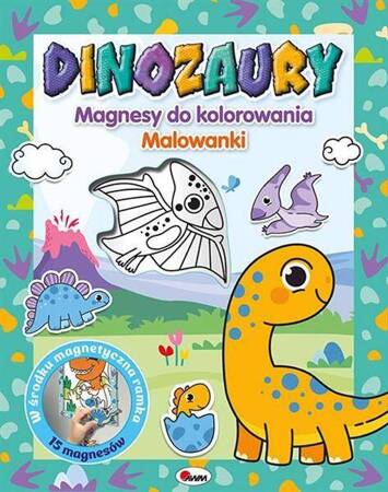 Magnesy do kolorowania Dinozaury