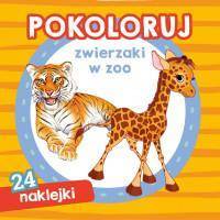 Pokoloruj zwierzaki w zoo. Kolorowanka