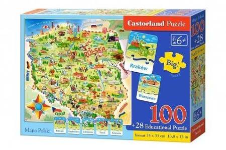 Puzzle 100 Mapa Polski 