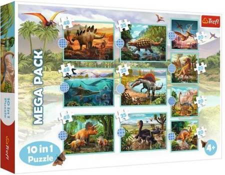 Puzzle 10w1 Poznaj wszystkie dinozaury