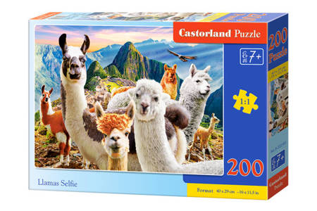 Puzzle 200 elementów. Llamas Selfie