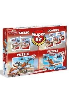Puzzle 2x30 + memo + domino sl planes CLEMENTONI