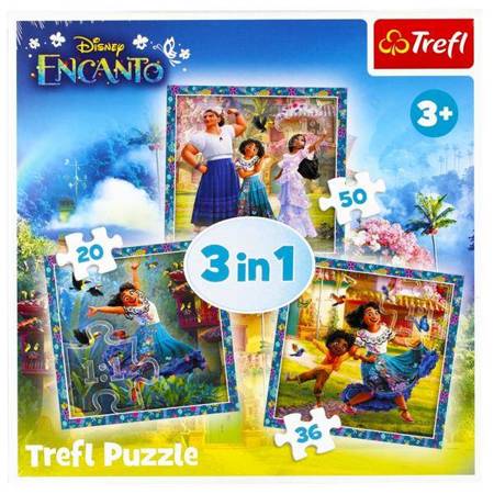 Puzzle 3w1 Bohaterowie magicznego Encanto