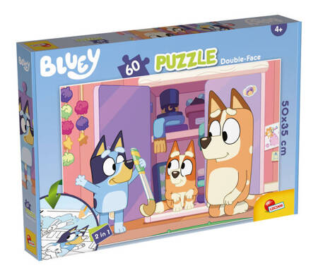 Puzzle dwustronne podłogowe 60 Bluey