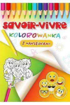 Savoir-vivre kolorowanka z naklejkami