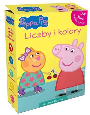 Świnka Peppa. Liczby i kolory.Karty eduk.w pudełku