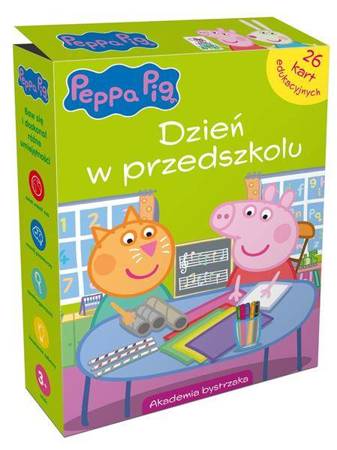 Świnka Peppa. W przedszkolu. Karty eduk. w pudełku