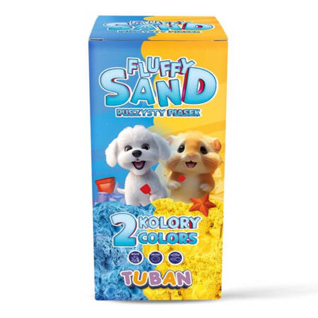 Zestaw Fluffy Sand 2x70g niebieski/żółty