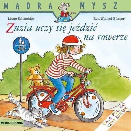 Zuzia uczy się jeździć na rowerze Mądra Mysz